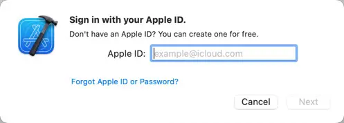 Enter your Apple ID