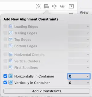 Add two constraints