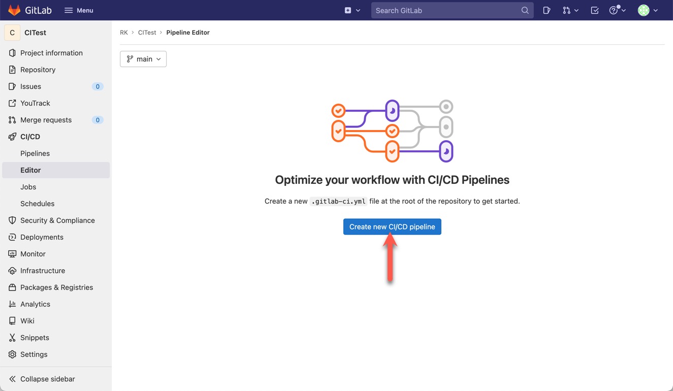 Create the CI/CD pipeline