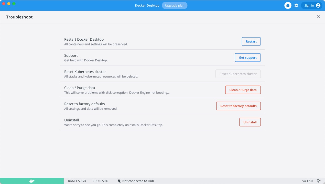 Troubleshoot Window