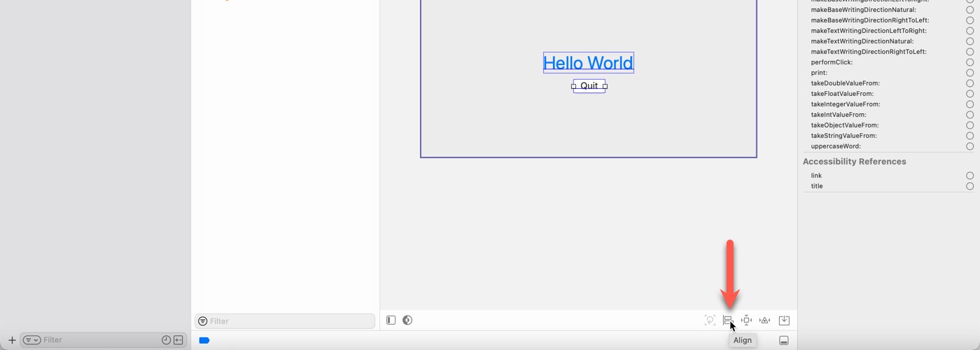 Click the "Align" button